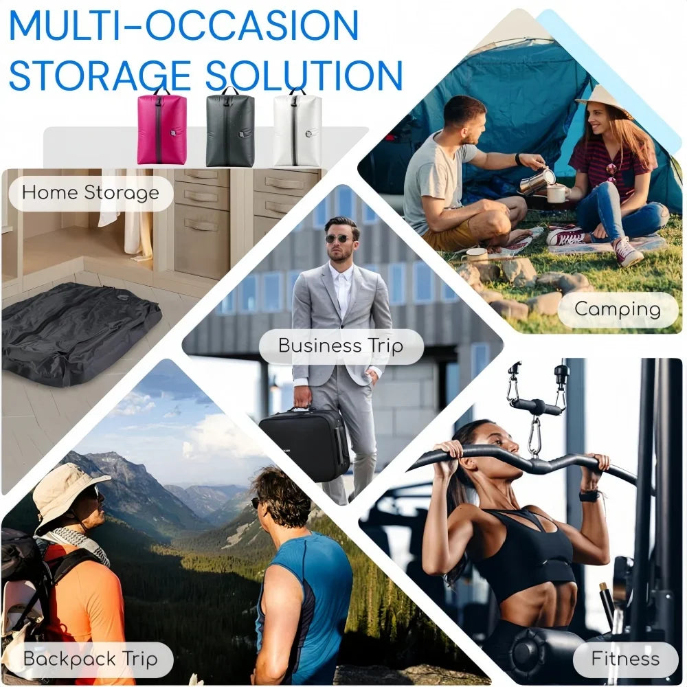 Travel Accessories Compression Bag Clothes Vacuum Storage Bags Reusable Luggage Suitcase Space Saver Clothing Packaging Bag