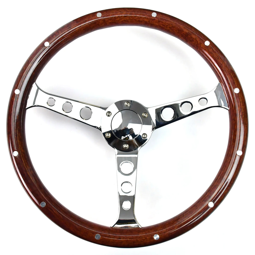 380mm Round Hole Bracket Steering Wheel ABS Material with Rivets for Automotive Accessories