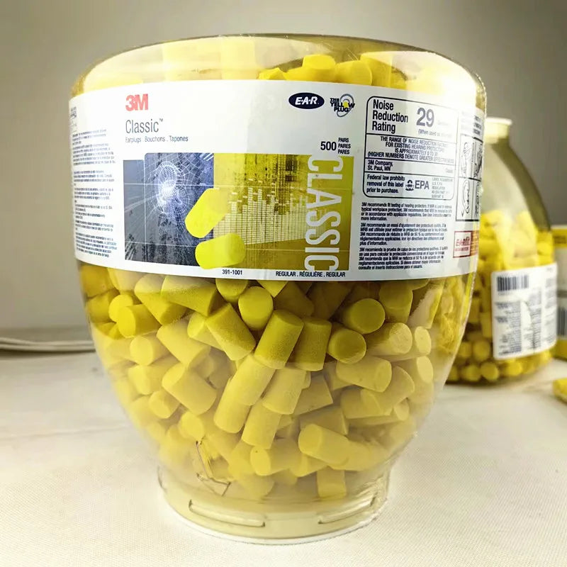 3M EAR 312-1201 Earplugs Anti-noise Classic Earplugs Small for Child Women's Sleep Yellow Earplugs