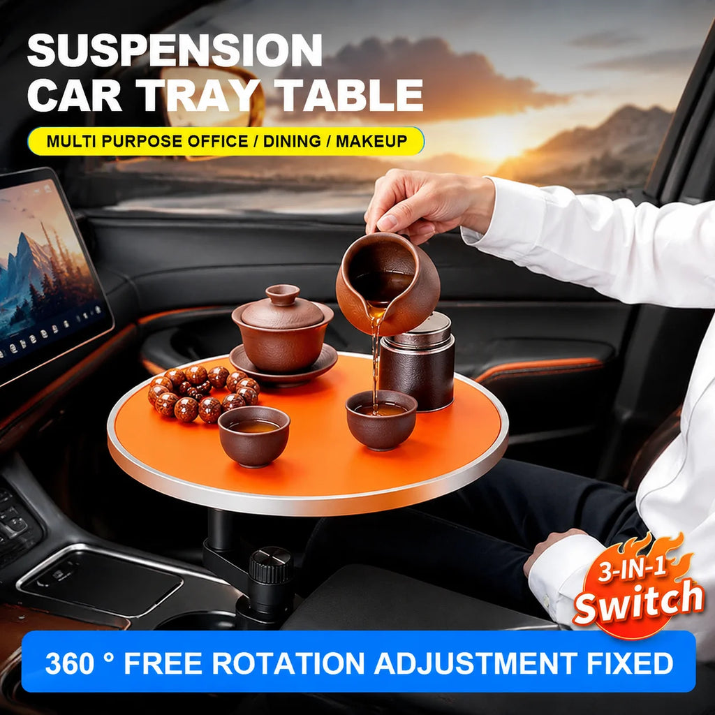 Multifunctional Car Cup Holder Extension Bracket Small Tray Auto Interior Organizer - Dining Tray Storage for Vehicle Interior