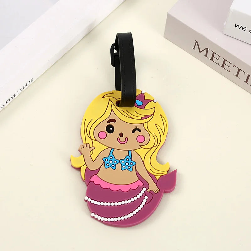 Travel Accessories Luggage Tag Creative Corgi &Cat Suitcase Fashion Style Portable Travel Hanging Tags and Anti Loss Signs