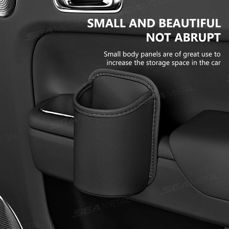 SEAMETAL Car Door Cup Holder Box Universal Drink Rack Storage Bin Back Clip Design Car Seat Back Water Cup Box Organizer Pocket