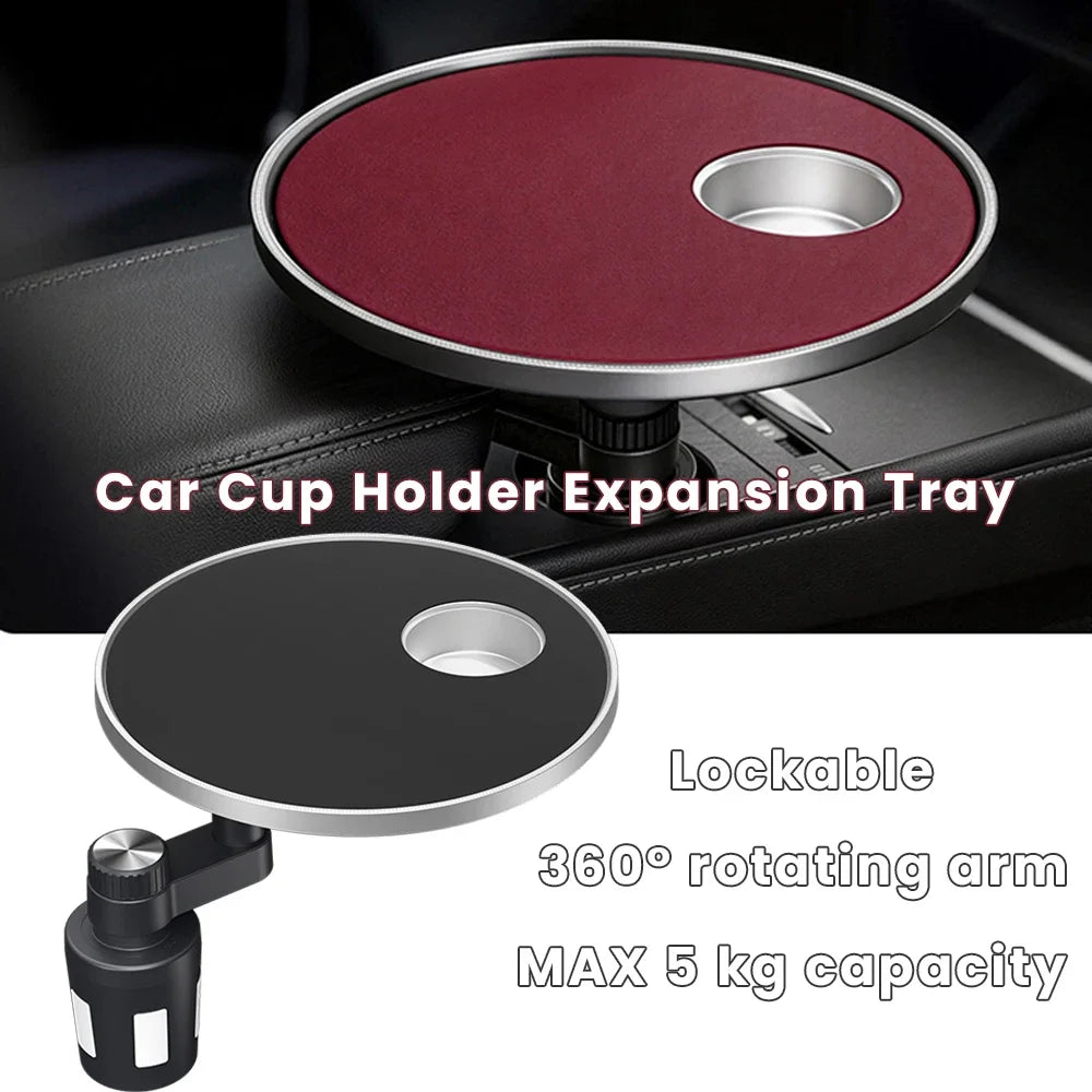 Multifunctional Car Cup Holder Extension Bracket Small Tray Auto Interior Organizer - Dining Tray Storage for Vehicle Interior