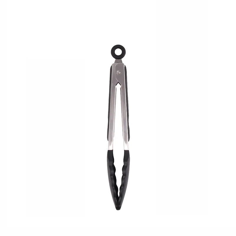 7/9/12inch Household multi-functional stainless steel food tongs with handles, kitchen bread tongs, barbecue and steak tongs