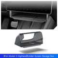 Under-Screen Storage Box For Tesla Model 3 Highland Hidden Fold Able Storage Box Car Storage Modification Parts Interior Design