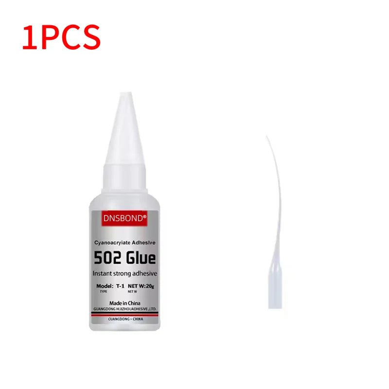 1-5pcs 502 Super Glue Instant Quick-drying Cyanoacrylate Adhesive Leather Rubber Wood Metal Strong Bond Liquid Glue Tool