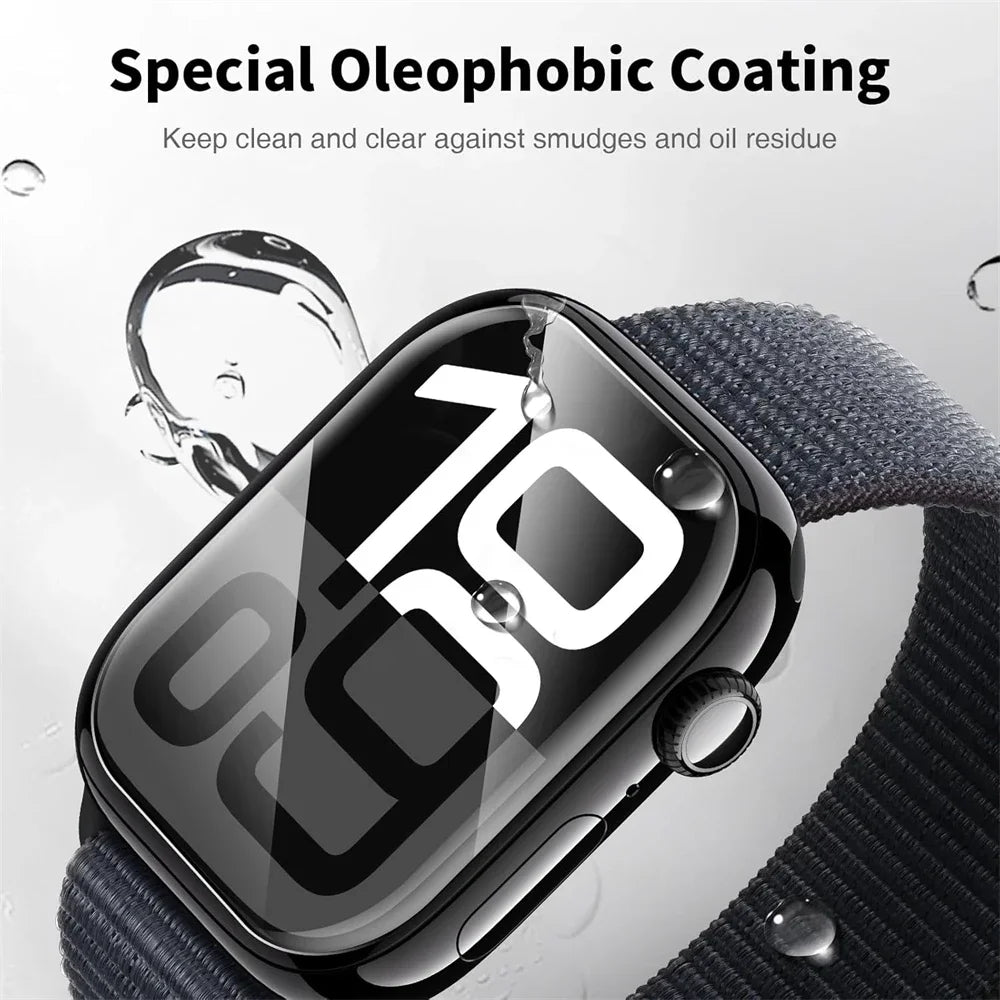Glass Screen Protector Film For Apple Watch 11 10 46/42mm Ultra 3/2 49mm Soft Hydrogel Film iWatch 9 8 7 6 5 SE 45/41mm 44/40mm