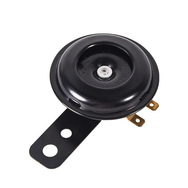 {QTG333} Motorcycle Horn 12V 48V 60V Universal Waterproof Electric Horn Moto Bike Motor ScooterSuper Loud Round Speaker