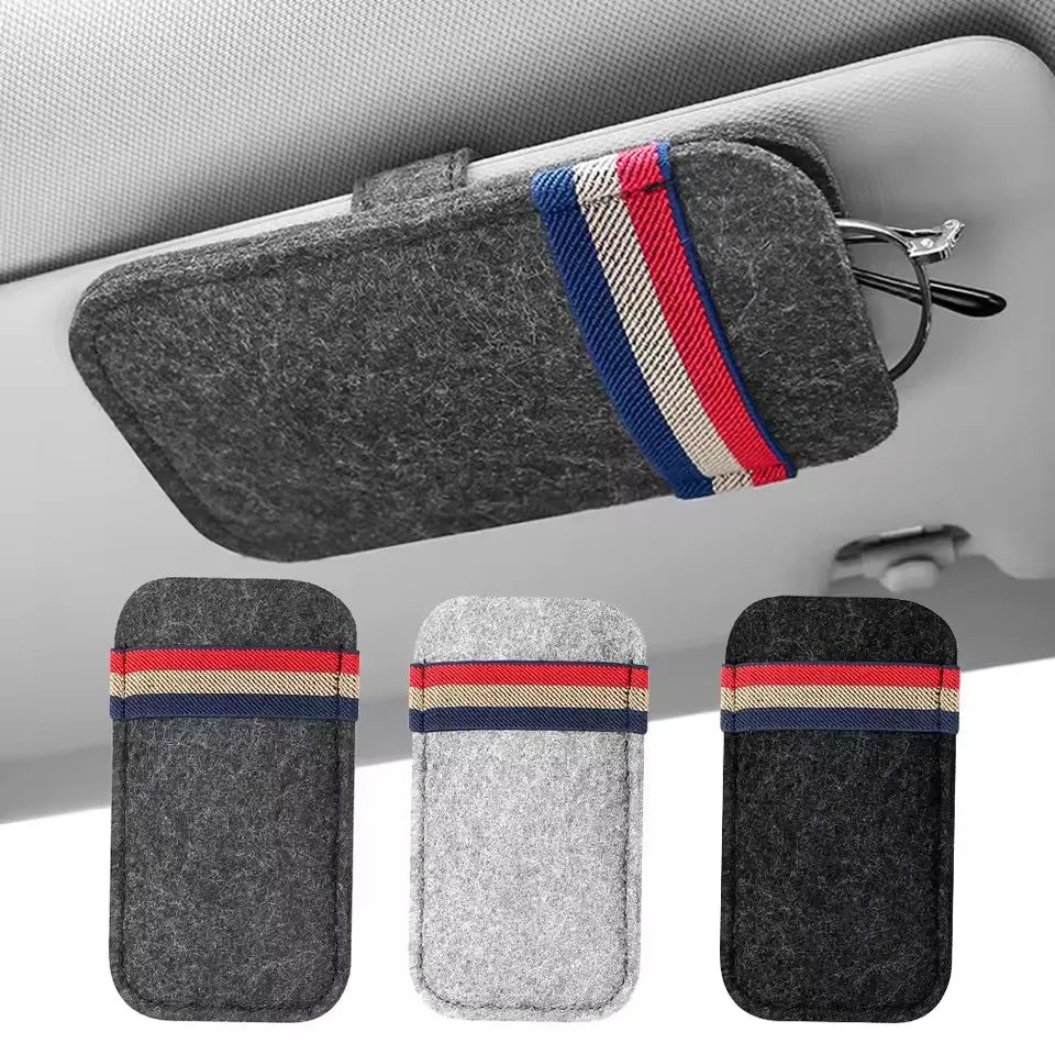 Car Sunglasses Organizer Bag Eyeglass Holder Glasses Storage Clip For Audi Bmw Auto Interior Organize Car Sunglasses Holder