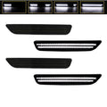 4PCS Smoked Lens LED Side Marker Light Front and Rear Indicator Lamps for Ford Mustang 2010-2014