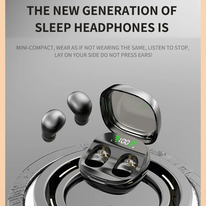 Mini Bluetooth 5.3Headset HD Hifi Earbuds Invisible Sleep Game Sports Headphones Touch Control Earphones for Men Women