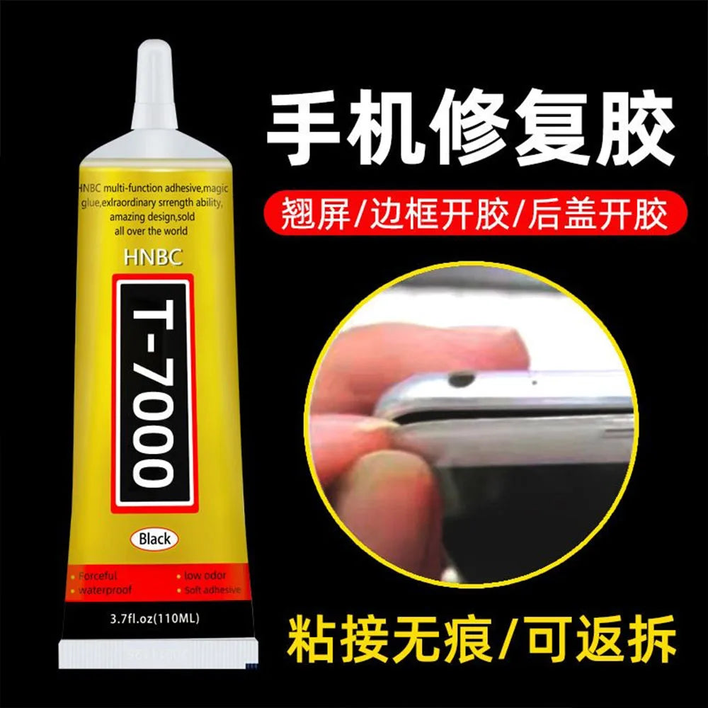 15ML 25ML 50ML 110ML T7000 Black  Repair Adhesive Universal Glass Plastic DIY Glue Glue Mobile Phone Screen Superglue Glue Tools