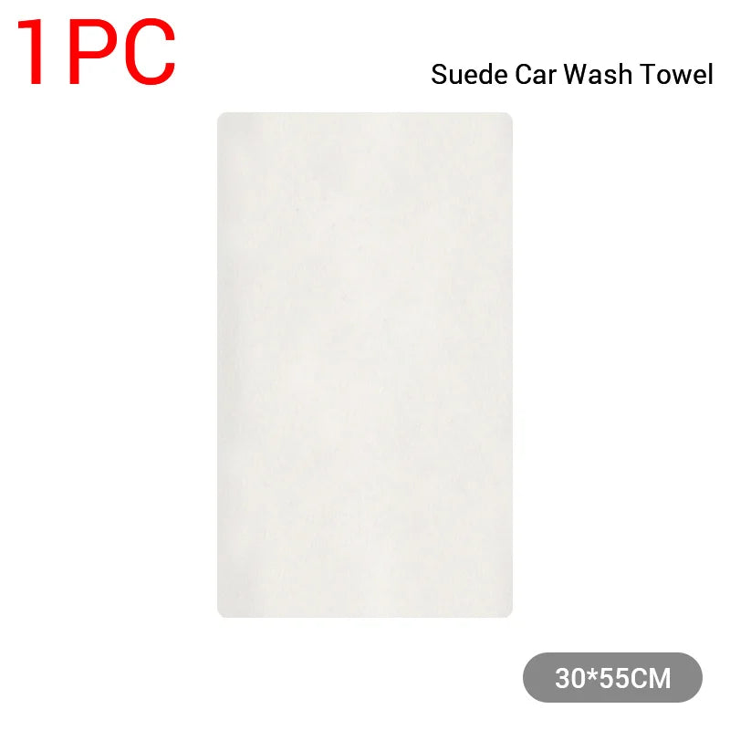 SEAMETAL Natural Chamois Car Cleaning Towel Suede Deerskin Cloth Quick Dry Wash Towel Super Absorbent Rags for Car Wash Care