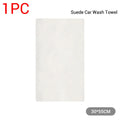 SEAMETAL Natural Chamois Car Cleaning Towel Suede Deerskin Cloth Quick Dry Wash Towel Super Absorbent Rags for Car Wash Care