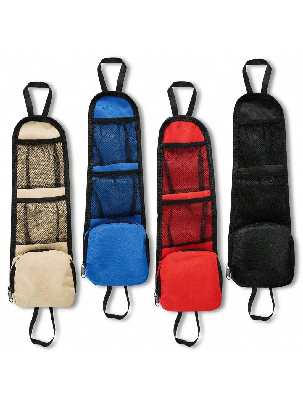 Multiple Pocket Seat Side Storage Bags, Car Multi-Functional Storage Mesh Bags, Capable of Holding Mobile Phones and Wallets