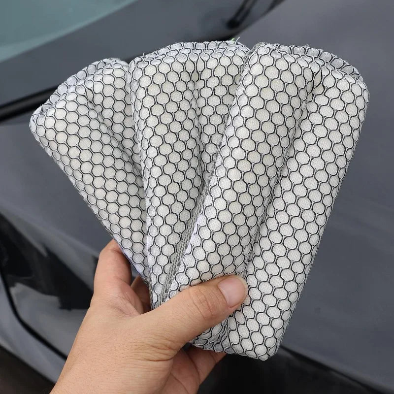 Washing Ultra Soft Water-Absorbent Mesh Car Mesh Sponges Wash Sponge Double-sided Honeycomb for Car To Clean Glass Paint Dirty