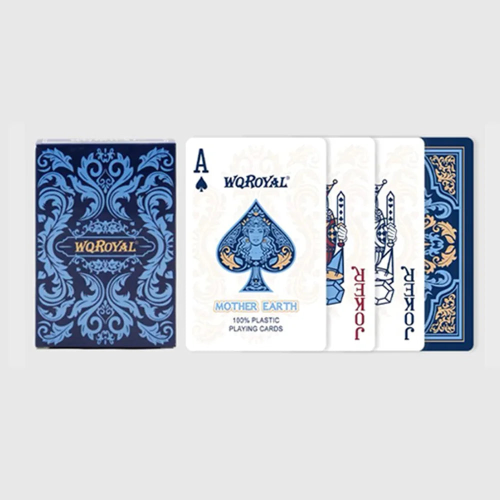 55 Playing Cards Waterproof PVC Frosted Magic Boxed Plastic Playing Cards Set Poker Cards Classic Magic Tools Tabletop Games