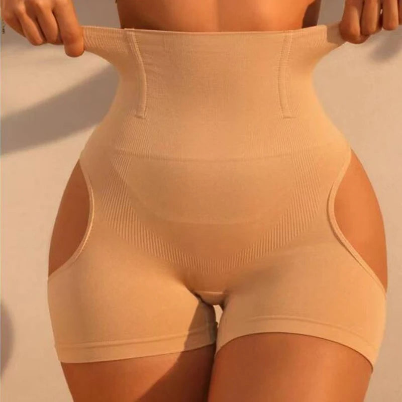 Women High Waist Shaping Control Panty Butt Lifter Shapewear Sexy Show Buttocks Slim Shorts Sexy Underwear Slimming Body Shaper