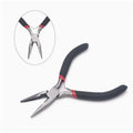 4.5 Inch Mini Small Pliers with Teeth and Pointed Nose Pliers Handmade Small Flat Mouth Pliers Jewelry Pliers Extended Toothless