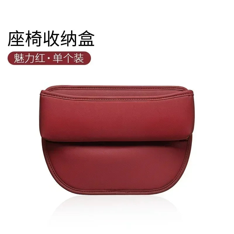 Car Seat Side Gap Filling Storage Box Keys Card Cup Phone Holder USB Cable Hole Sundries Tidy Organizer Bag Interior Accessories