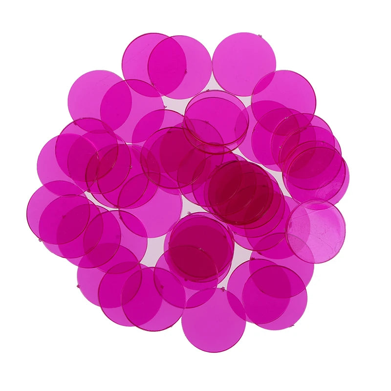 50PCS/Set Creative Gift Accessories Plastic Chips Bingo Markers Token Fun Family Club Game Toy