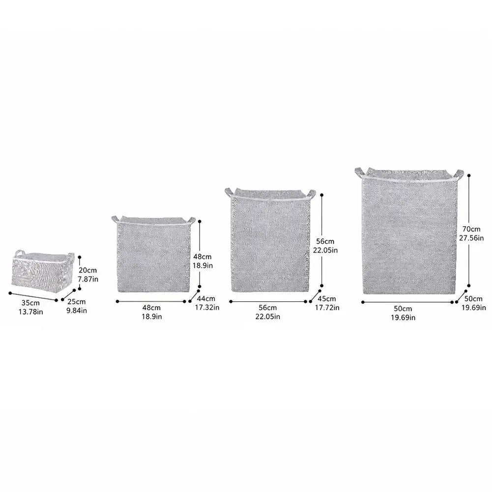 Non-woven Quilt Storage Bag with Lids Zipper Large Capacity Dust-proof Bag Organize Foldable Clothes Quilt Bins Container