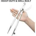 Woodworking Compass Drawing Carpenter Compass 100MM-300MM Circular Marking Tool Design Layout Tool for Geometry Drawing Drafting