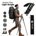 2 Pack Lightweight 100% Carbon Fiber Collapsible Sticks for Walking and Hiking - for Men and Women - Adjustable Height and Retra