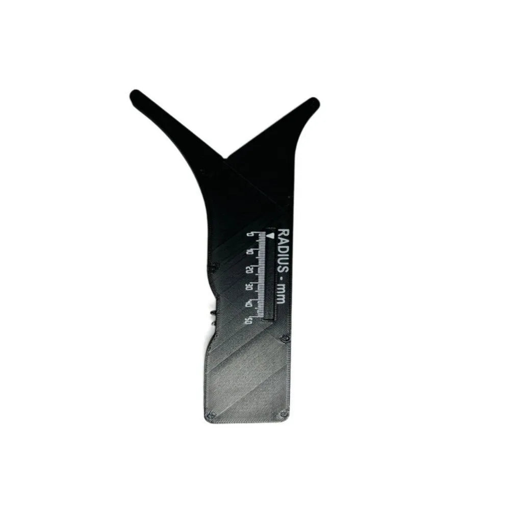 1:1 Proportional Slide Radius Measuring Tool 2mm Radius 3D Printing Radius Measurement Instrument 4mm-100mm Diameter Portable