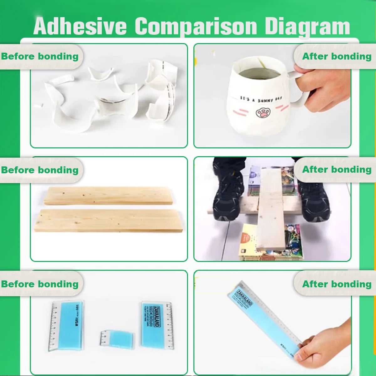 50g High Strength Oil-Based Glue for Welding - General Purpose Super Glue, Instant Adhesive Super Glue Powerful and Fast for Resin, Ceramics, Metal, Glass, Plastic, Wood, Super Glue