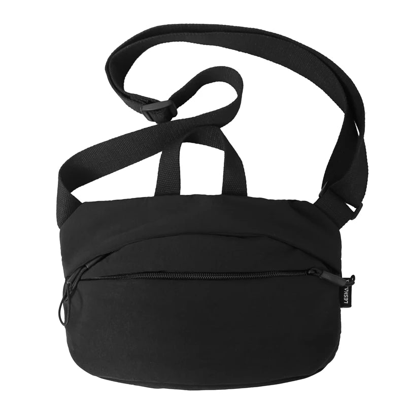 Waterproof Crossbody Purse Womes Hand-held Shoulder Bag Men Nylon Pocket Multifunctional Lightweight Handbag Student Phone Bag