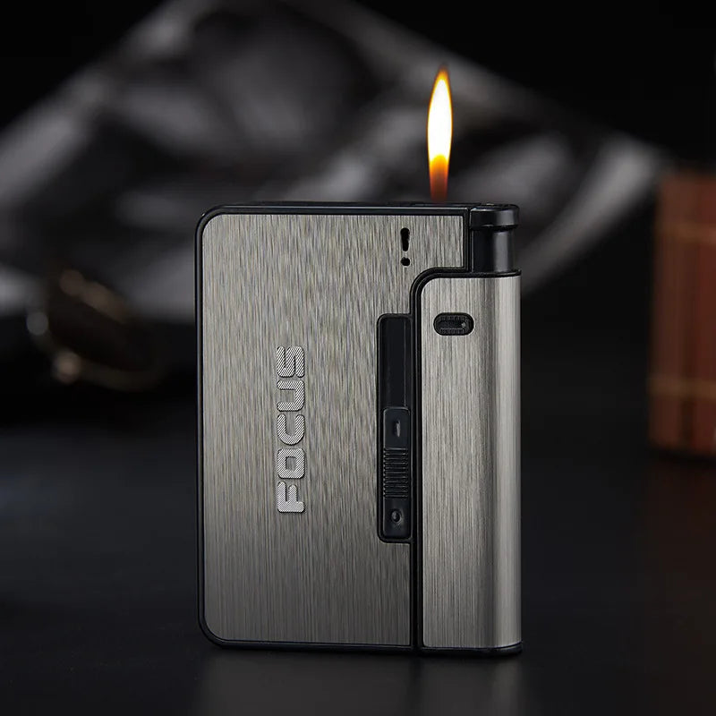 Automatic Cigarette Case Metal Cigarette Boxes 10pcs Cigarette Capacity
