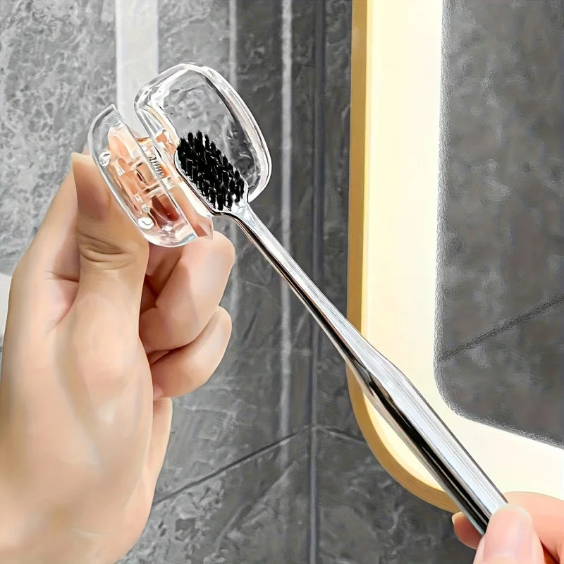 4PCSToothbrush Head Protective Cover，Essential for Health，Easy to Open and Close Design，Suitable for Home, Travel, Bathroom, and