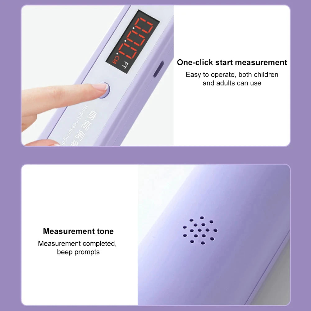 Ultrasonic Height Measurement Meter LED Display Height Measuring Stadiometer Electronic Height Ruler for Measuring Body Height
