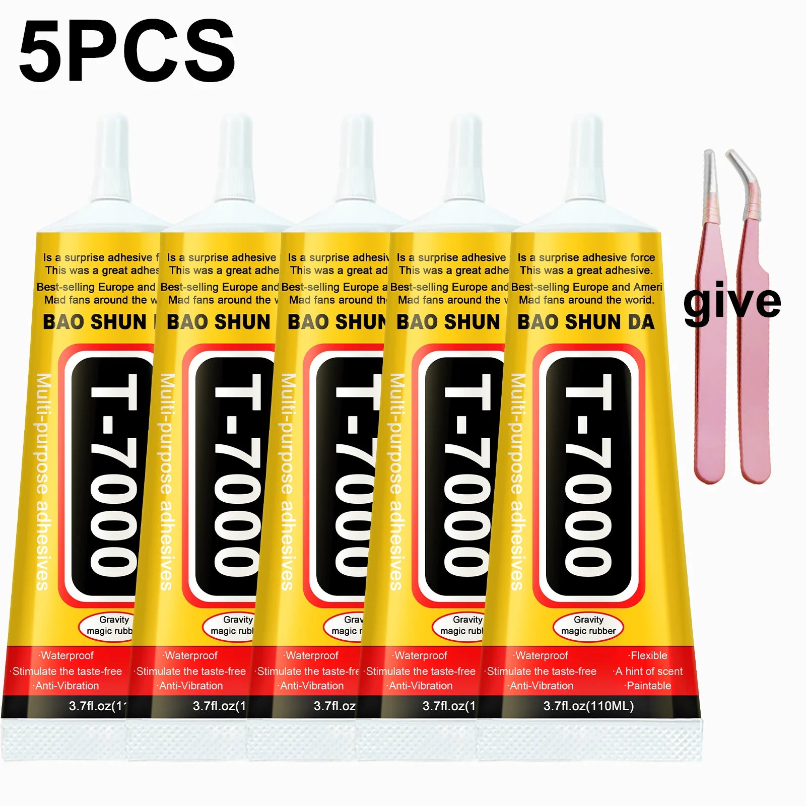 T7000 Glue 15ml 25ml 50ml 110ml 5pcs Strong Adhesive for Phone Screen Repair Jewelry DIY Craft Electronics Leather Shoe
