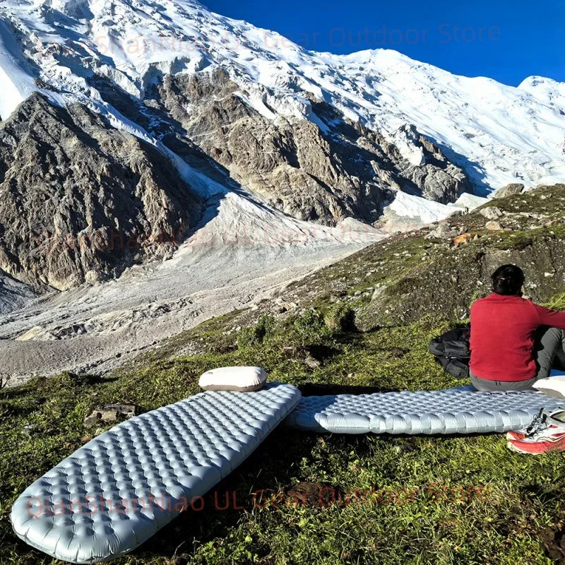 Light Tour R Value 7.5 Camping Inflatable Mattress Outdoor Portable Sleeping Pad Ultralight Hiking Single People Mat R4.2/R3.5