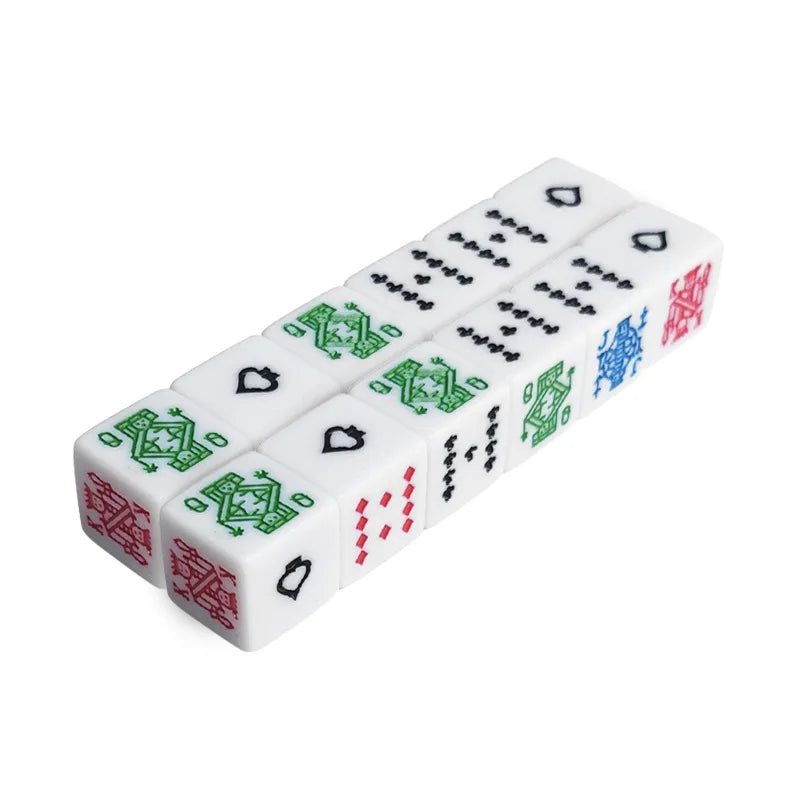 10pcs/pack Carving Dice 16mm Square Corner White #16  High Quality Boutique Poker Dice