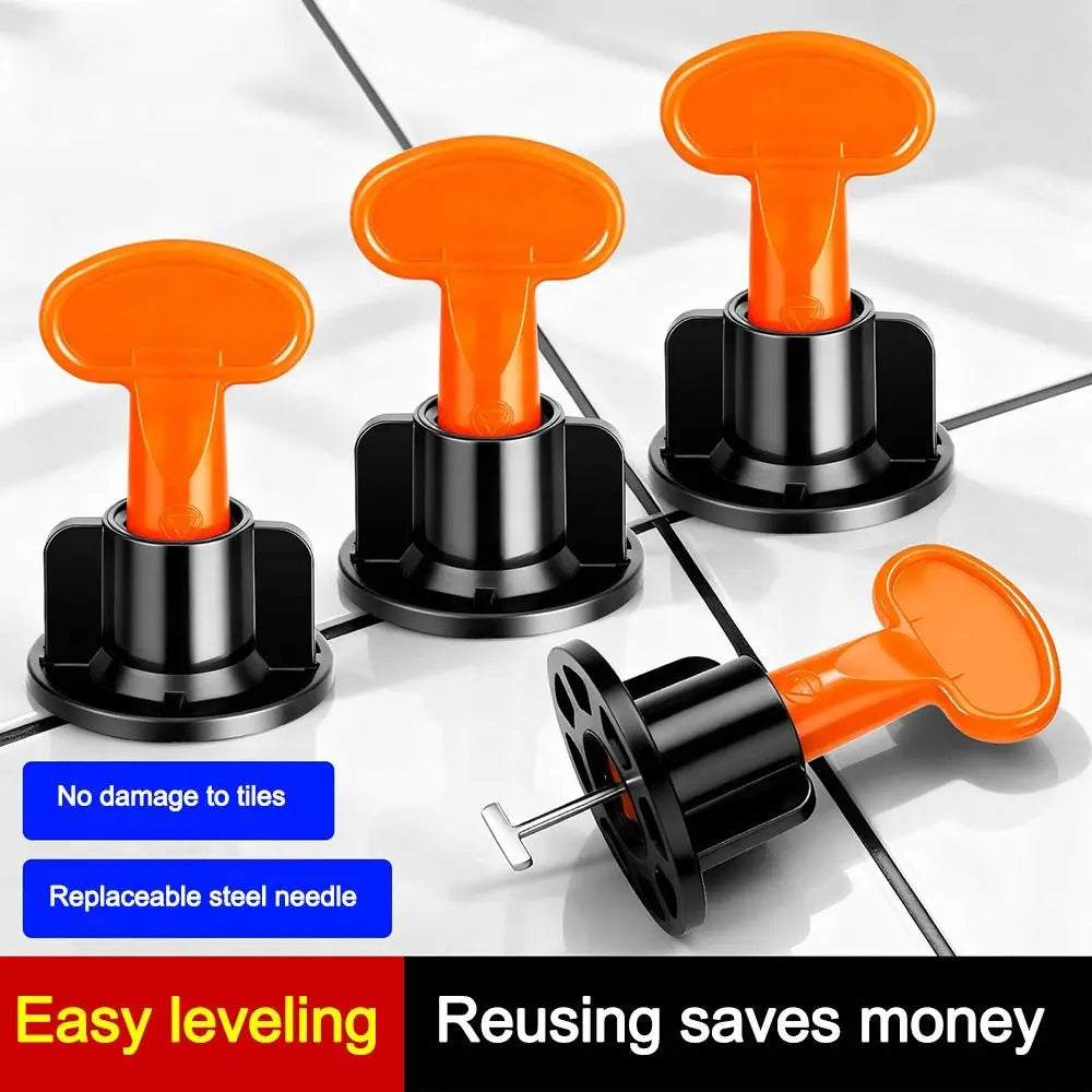 50Pcs Reusable Floor Tile Leveling System Clips Spacers Adjustable Thickened Tile Spacers Tile Leveler