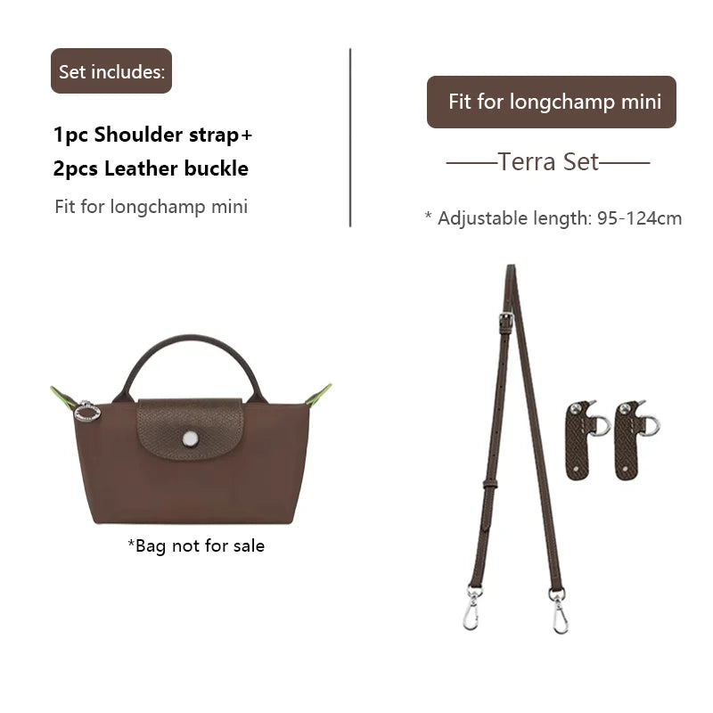 Leather Replacement Crossbody Bag Strap,Bag Shoulder Strap Fit for Longchamp Mini,Length-Adjustable Bag Strap,Bag Accessories