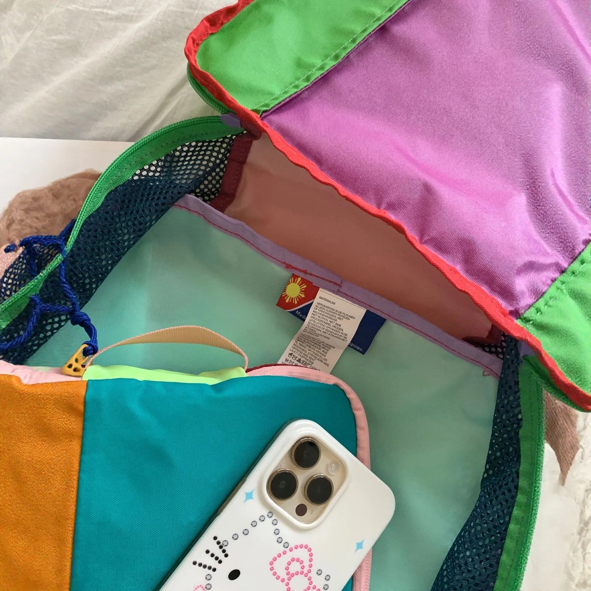 Multicolor Patchwork Travel Toiletry Bag 3PCS Set Waterproof Portable Cosmetic Storage Bags Outdoor Gym Wash Organizer Pouch