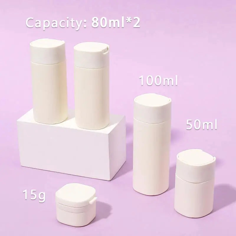 Cosmetics Split Bottle Travel Set Nordic PE Hose Bottle Wash and Makeup Bag Portable and Aircraft Split Bottle Travel Set