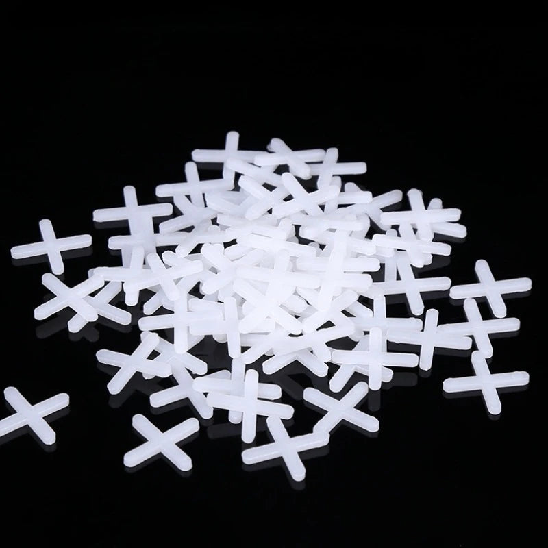 1Pack 2/3MM Ceramic Tiler Spacer Cross Plastic Tile Plumber Reuseable Leveling System Construction Tools