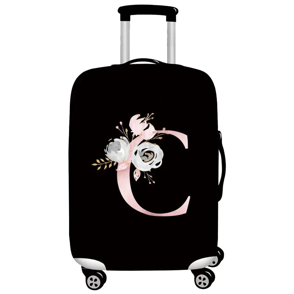 Thick Elastic Luggage Protective Cover Suit for 18-32 Inch Suitcase Covers Trolley Cover Travel Accessorie Pink Flower Series