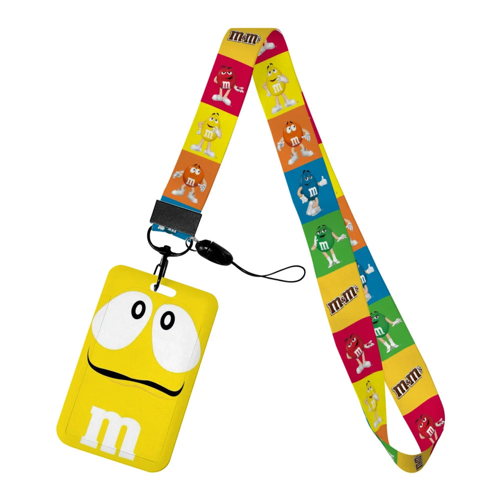 New Candy Design Lanyard Keychain ID Bus Card Cover Student Badge Holder Pass Hang Rope Lariat Gifts Keys Straps Accessories