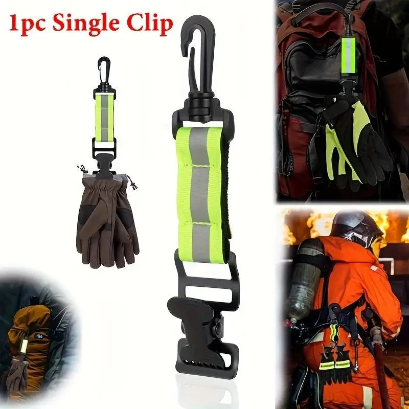 Glove Clips Firefighter Glove Strap Gloves Holder for Hanging Gloves Tool Bags Glove Keeper Glove Clamp Gear Accessories