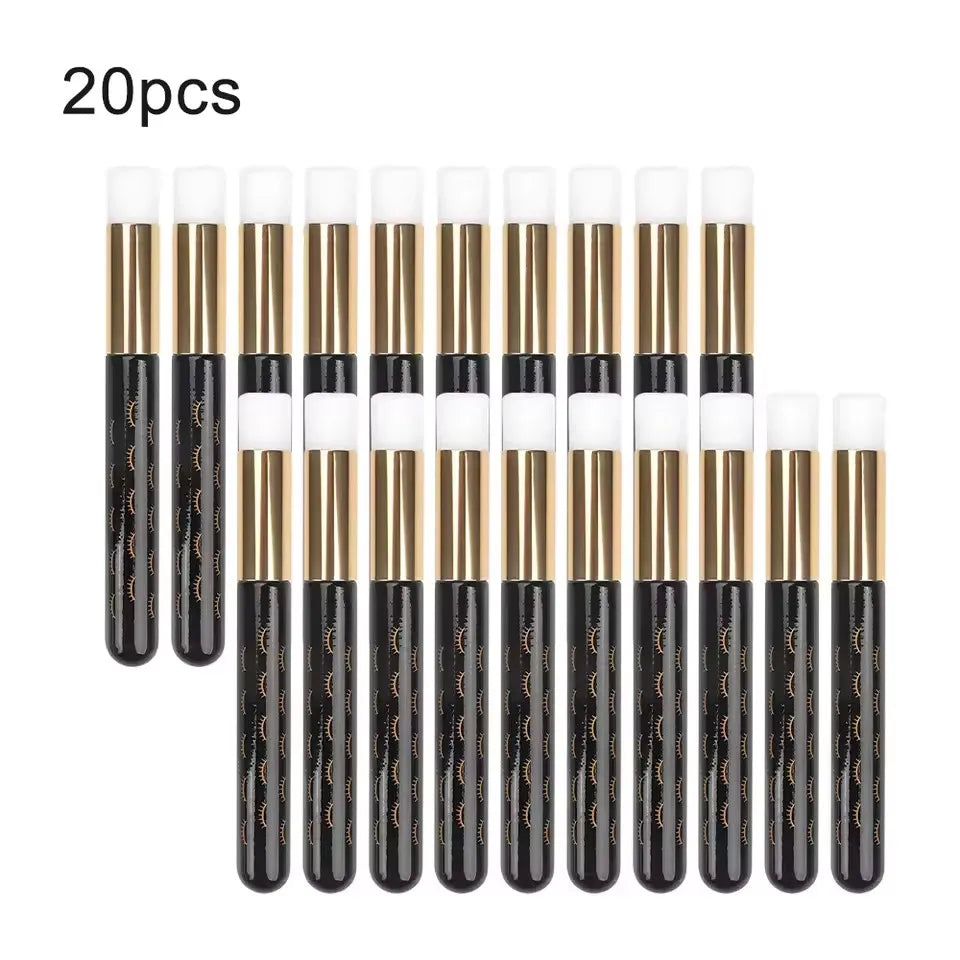 50/20/10pcs Eyelash Cleaning Brush Lash Shampoo Brush for Eyelash Extensions Peel Off Nose Pore Blackhead Remover Makeup Tool