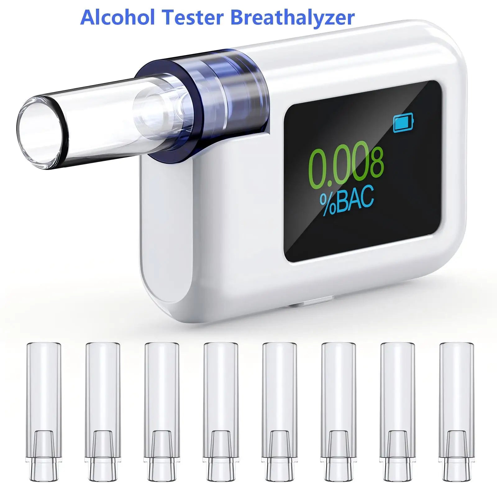 Professional Digital Alcohol Tester Breathalyzer Alcotester with LCD Screen for Alcohol Detection