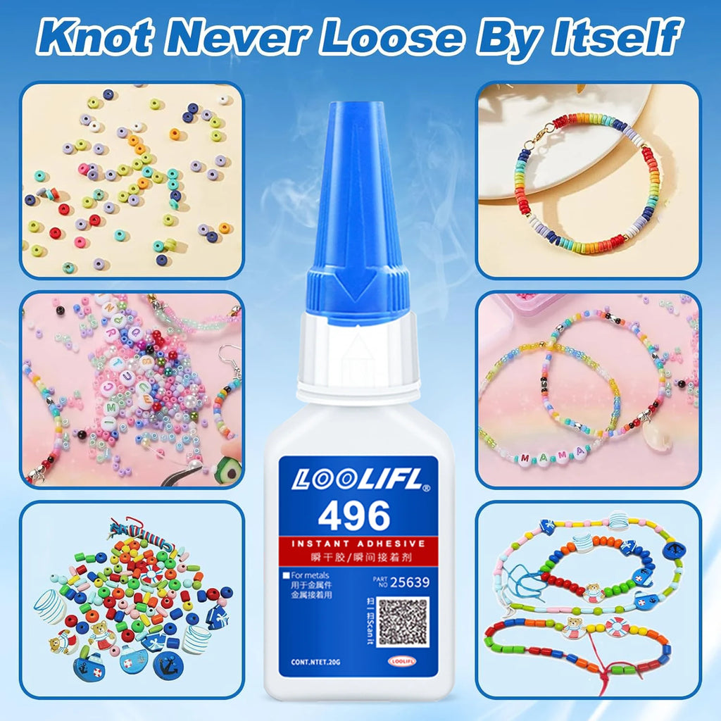 LOOLIFL20g 496 Multifunctional Adhesive Is Suitable for Metal, Plastic Toys, Shoes, Ceramics, DIY Handicrafts, and Daily Repairs