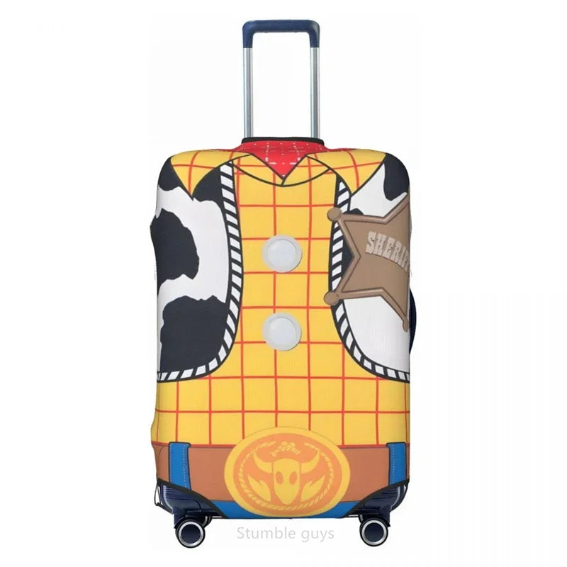 Durable Travel Luggage Sleeve Toys Design Fits 18-32 Inch Luggage Elastic Fabric Dustproof Washable Anti-Scratch Protector