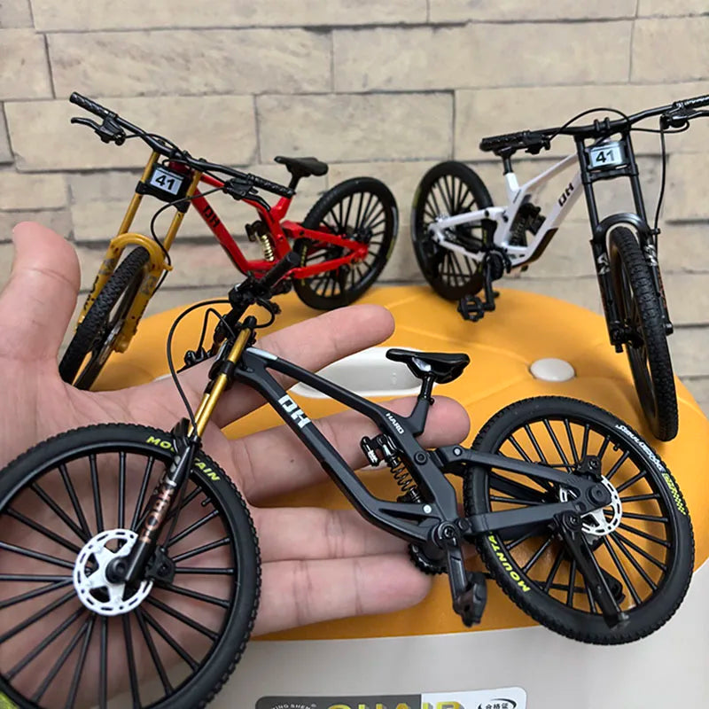 1:8 Model Alloy Bicycle Diecast Mini Finger Bikes Toys Simulation Collection Gifts Toys for Boys 41A